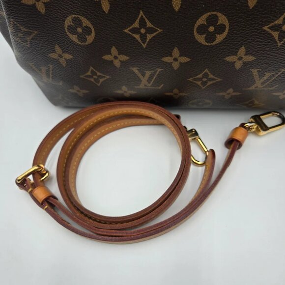 COA INCLUDED - (MM) Louis Vuitton Turen Women's Handbag Monogram Brown 2-Way - Picture 5 of 16